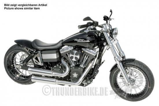 TB EINZELSITZ "FatBob" / Echtleder / schwarz / für HD Dyna Heckfender FatBob