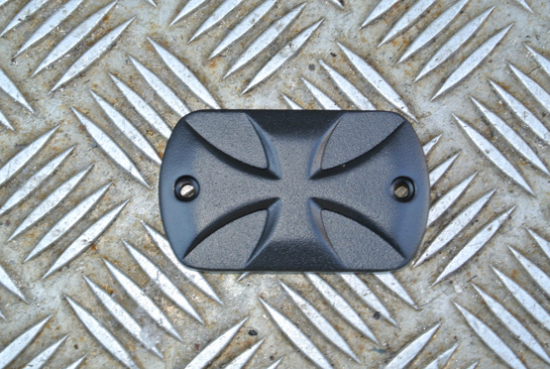 HH  BREMSDECKEL Mastercover "IRON CROSS - black / YAMAHA XVS 650 / 1100 / 950 / 1300