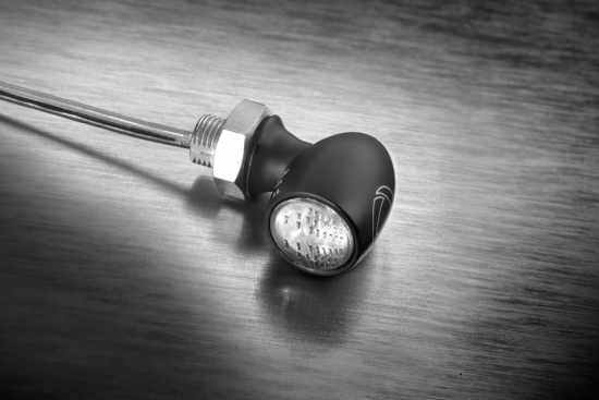 Kellermann LED-SUPER-MINI-Rücklicht-Bremslicht / horizontal / Bullet Atto Dark / schwarz / getöntes Glas / Tüv