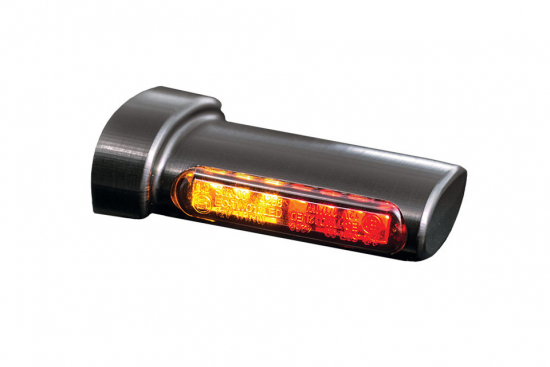 HB Winglets LED / ALL-IN-ONE / Rücklichtblinker alle HD 93- / schwarz / Paar / E-Zei