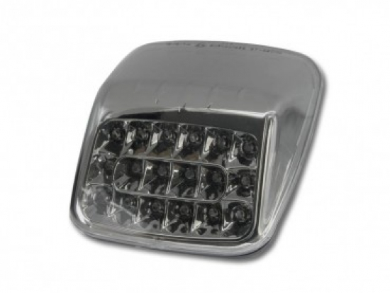 Harley DARK-CUSTOM LED-RÜCKLICHT / Smoke-Black / HD V-Rod / 02-08 / E-Zeichen