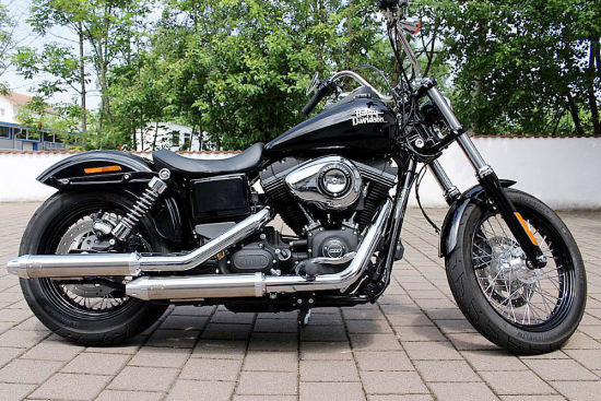 PENZL - Retro Line Auspuffset / verstellbar / chrom / HD Dyna - StreetBob / 04-05 / EG-BE