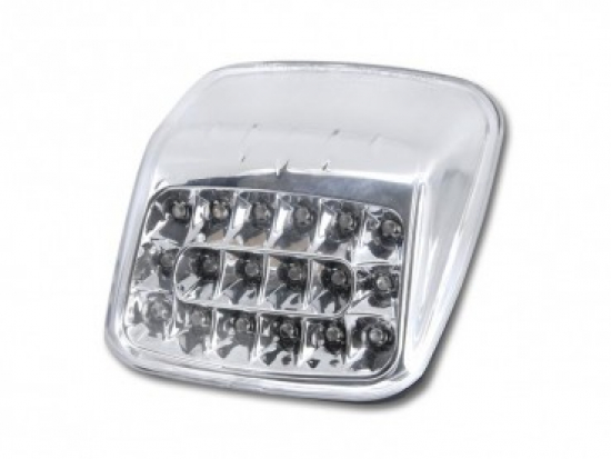 Harley White-CUSTOM LED-RÜCKLICHT / White Klar / HD V-Rod (02-08) / E-Zeichen