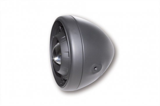 PW 7" SCHEINWERFER CYCLOPS / Schwarz / LED-Positionsl. / seitl. Befestg. / E-Zeich.