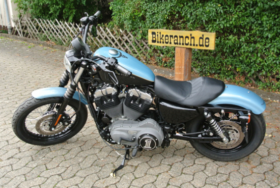 BR-ECHTLEDERSATTEL im BR-DESIGN - Austausch - Harley Sportster