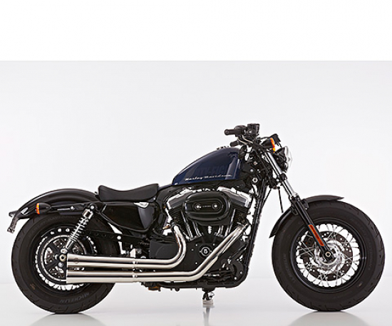 NEU: FALCON Double Groove / EURO 4 / Komplettanlg. / poliert / HD Sportster XL 883/1200 / ab 2017 / ABE