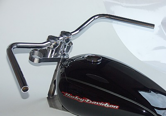 nur noch 2 x: LENKER Old Style 1" (1 Zoll) / Stahl / 950/70/255 mm / chrom / Tüv