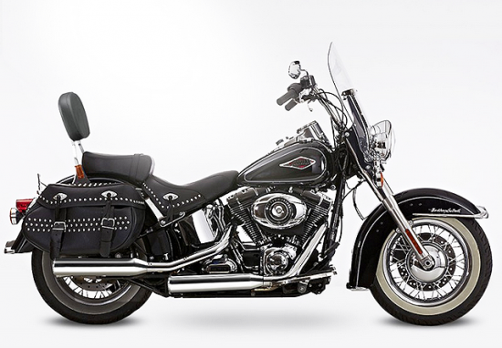 Sale: MILLER - Arizona - silber - 2-2 - SlipOn / Harley Davidson Softail Heritage Classic / EG-BE