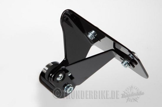 seitl. TBG-Kennzeichen-Grundhalter VA "kurz" / black / SUZUKI VL 1500 / C 1500 / VZR 1800 M / kein TÜV