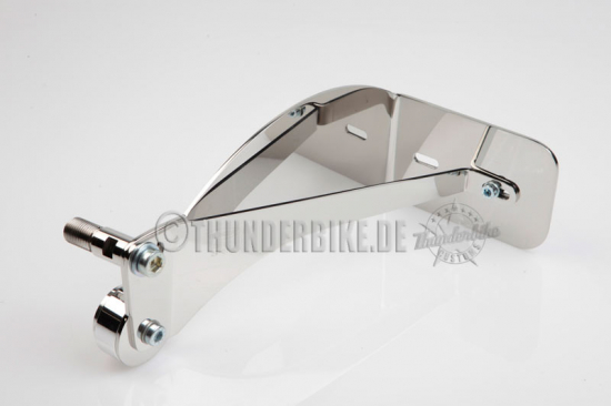 seitl. BR - Kennzeichenhalter - silber beschichtet / Suzuki VZ 1600 Marauder / Kompl.Set / TÜV