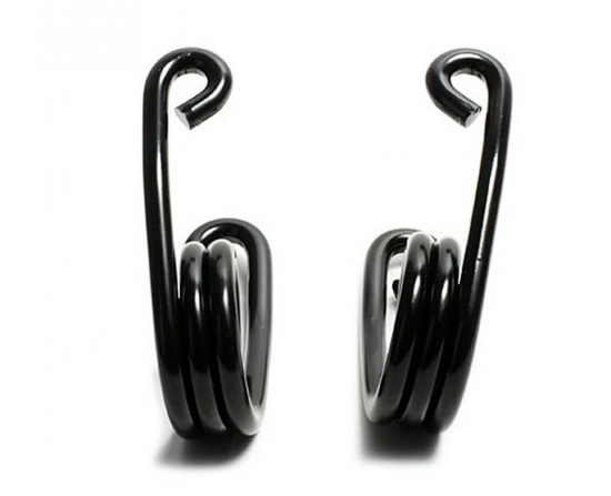 Schwingsattel - 3" Sitzfedern Hairspring - links + rechts / universal / schwarz