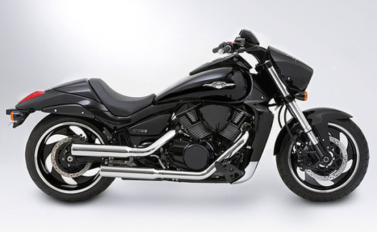 MILLER - El Dorado - silber - Komplettanlage - mit KAT / Suzuki M 1800 R + R2 + RT / EG-BE