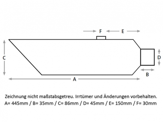 Sale: MILLER "Universal" Auspuff-Endschalldämpfer / CLASSIC / VA poliert / 86 / 440 / 45-38 / ABE