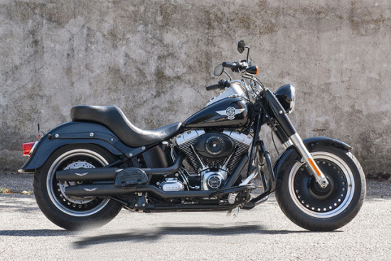 PENZL - Retro Line Auspuffset verstellb. / black / Harley Fat Boy & Nostalgia / Deuce / 04-06 / EG-BE