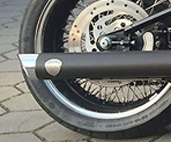 PENZL - Neo Classic Auspuffset verstellb. / black / Harley Springer li+re / bis 2016 /ABE