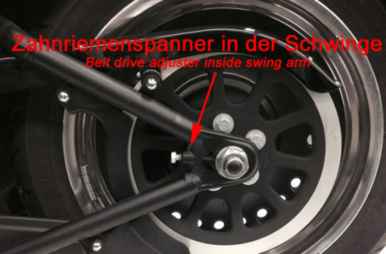 seitl. MB-Kennzeichenh. Kompl.-Set / schwarz-matt / 1" Zoll Achse / HD Softail ab 2008  / TÜV / Österreich