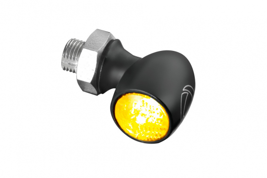 Kellermann LED-MINI-Blinker / Bullet Atto Dark / schwarz / getöntes Glas / Tüv