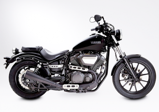 Black Sale: MILLER 2-1- Avenger X / KAT / black matt / Yamaha XV 950 / R / Bolt / EG-BE