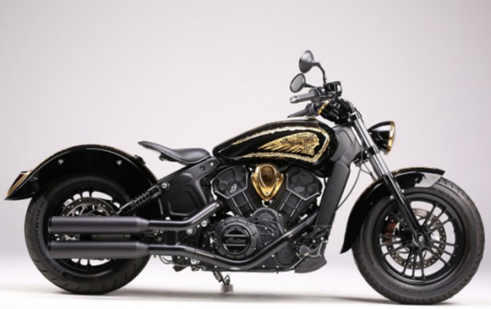 MILLER YUMA I - SlipOn Auspuffanlage / black / Indian Scout Sixty / ABE