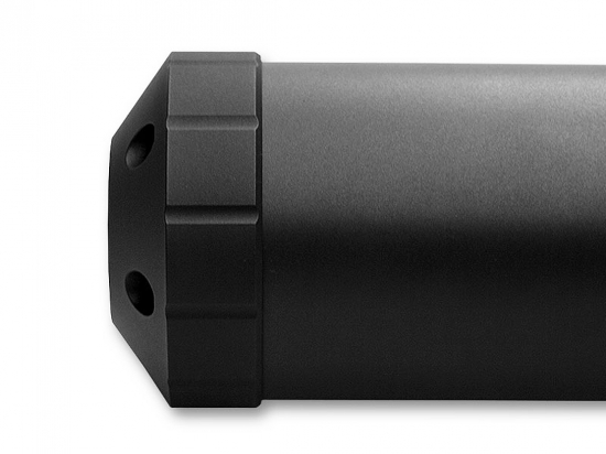 PENZL Retro - Endkappe GUN - Set / 80 mm / schwarz-matt / Einzelbestellung