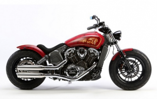 MILLER  - YUMA II - silber - SlipOn / Indian Scout Sixty  - 1000 ccm / EG-BE