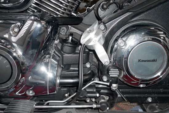 Preview: PENZL-Retro-Auspuff-verstellbar. / fein gebürstet / 400 mm / YAMAHA XVS 1100 / bis 2003 / ABE