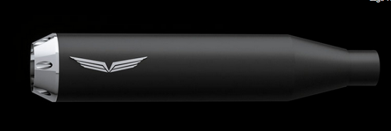 PENZL - V2-Speed Auspuffset elektr. verstellb. / black ceramic / HD Softail StreetBob 114 / ab 2018 /ABE