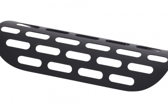 Preview: HH Hitzeschutzblech Auspuff / Classic Black / Oldstyle / 60mm x 230mm