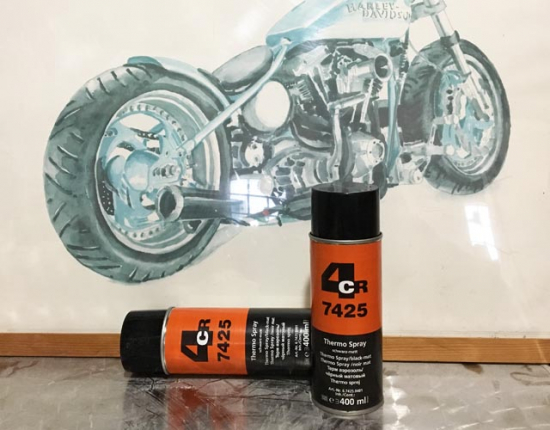 KILLERBIKE Thermospray / Auspuff - Krümmer / schwarz matt / 400ml / Dose