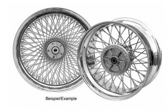 TB Speichenrad-Umbau / Edelstahl / hinten / 6.00 x 15" / Suzuki VS 1400 / Tüv