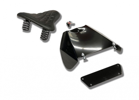 MB Bobber-Schwingsattel + Rahmenplatten-Set / mit Federn / black / Suzuki VZ / M 800 Intruder