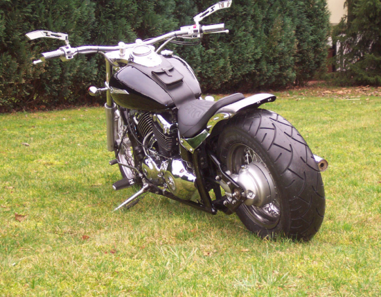 MB - HECKFENDER Stahlblech / inkl. Fenderstruts / schwarz / Yamaha XVS 650 / Tüv