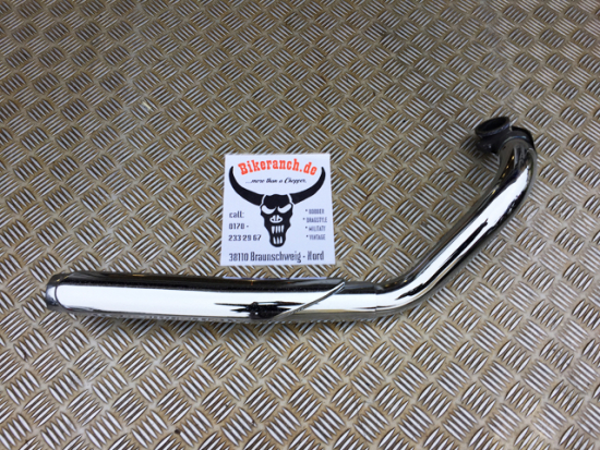 1 x ORIGINAL-AUSPUFF-KRÜMMER vorn / gebr. / YAMAHA XVS 650 Custom + Classic / bis 2002