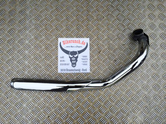 1 x ORIGINAL-AUSPUFF-KRÜMMER vorn / gebr. / YAMAHA XVS 650 Custom + Classic / bis 2002