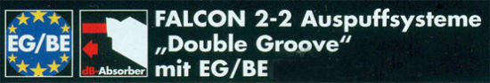 ANGEBOT: FALCON Double Groove / Harley Street Bob / SlipOn / black / 06 - 16 / EG-BE
