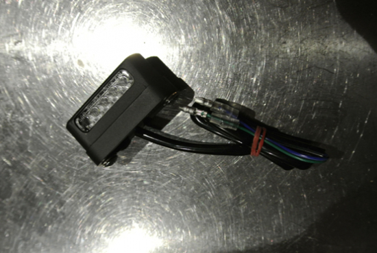 LED - Kennzeichenleuchte - Mini / Alu / schwarz - matt / universal / E-Zeichen
