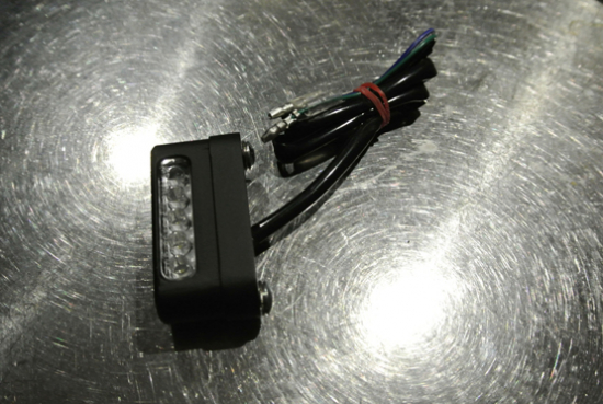 LED - Kennzeichenleuchte - Mini / Alu / schwarz - matt / universal / E-Zeichen