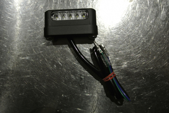 LED - Kennzeichenleuchte - Mini / Alu / schwarz - matt / universal / E-Zeichen