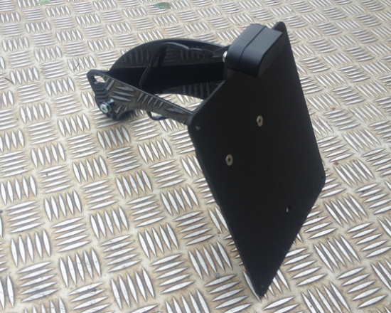 seitl. BR - Kennzeichenhalter - Kompl.-Set / black / HD Sportster 04 - 20 / TÜV