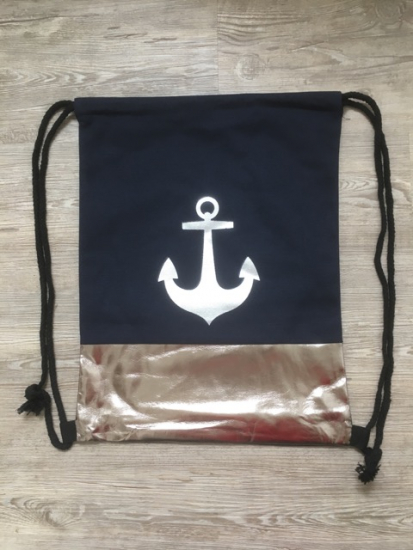RB Gymbag / Rucksack / ca 31 b x 40 h cm / Anker / marine kupfer