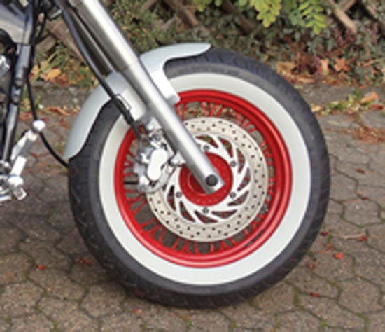 BR Frontfender univers. + Suzuki VL / C 800 + Yamaha XVS 650 / 1100 Classic  "GFK" Roadkiller "fat shorty" kurz