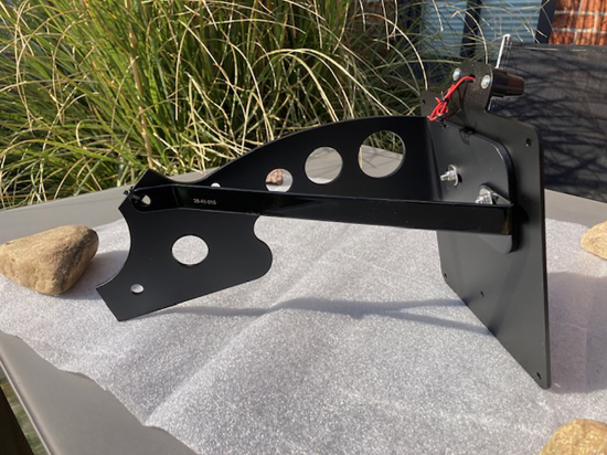 SALE: seitl. BR - Kennzeichenhalter - BULL 5 mm - Kompl.-Set - schwarz / Yamaha XVS 1100 DragStar / TÜV