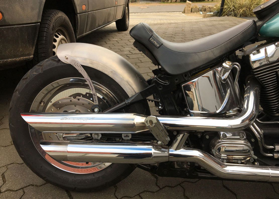 BR - Bobber - Mitschwing - Heckfender - Kit / universal / 170 b / Stahlblech roh