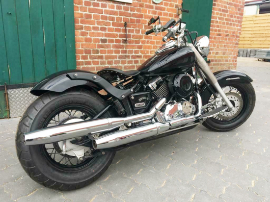 Nur bei uns: BR - Schwingsattel - Echtleder Kompl.-Set / Vintage / Yamaha XVS 650 / alle Heckfender