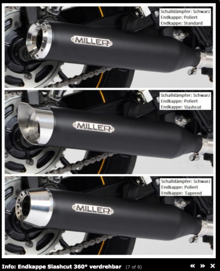 Black Sale: MILLER - Airlington - schwarz - 2-2 - SlipOn / Harley Touring / FL3 / 107 / EG-BE