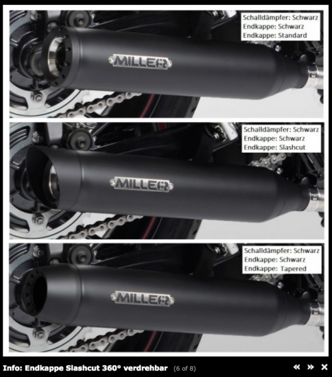 Vorführer: MILLER - Airlington - schwarz - 2-2 - SlipOn / HD Touring / FL3 / 114 / EG-BE