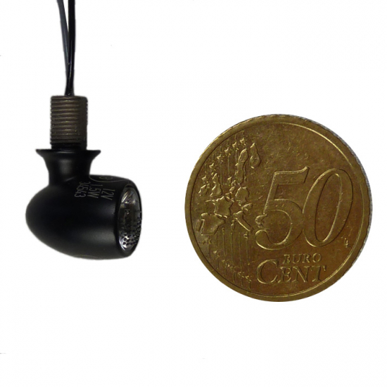 Kellermann LED-MINI-Blinker / Bullet Atto Dark / schwarz / getöntes Glas / Tüv