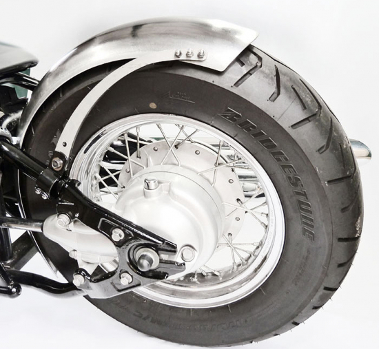 BR - Bobber - Mitschwing - Heckfender - Kit / Honda VT 600 + universal / 180 b / Stahlblech roh