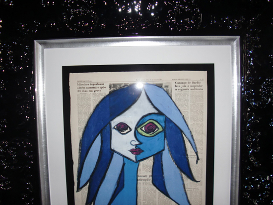 R.Britto - Deep Blue - Britto-Druck auf Künstlerpapier / inkl. toller Rahmung / limitiert / signiert / eine von 180 / 76 x 96 x 5 cm