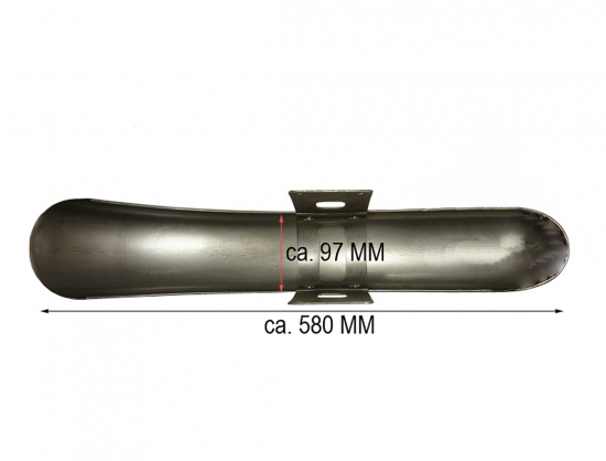 BR Frontfender "Steel raw" Roadkiller "smal - long" / 19 / 21 Zoll Vorderrad - mit Halterung